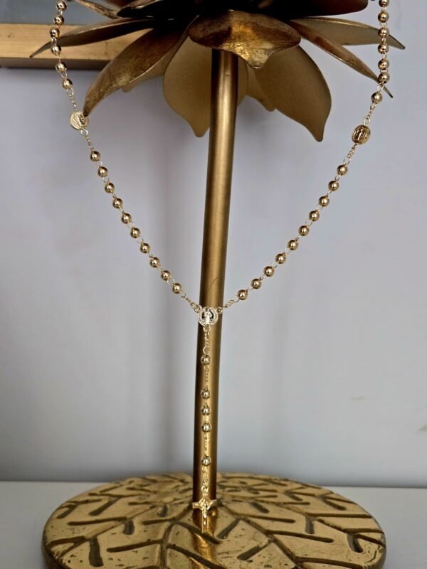 ST BENEDICT  ROSARY NECKLACE