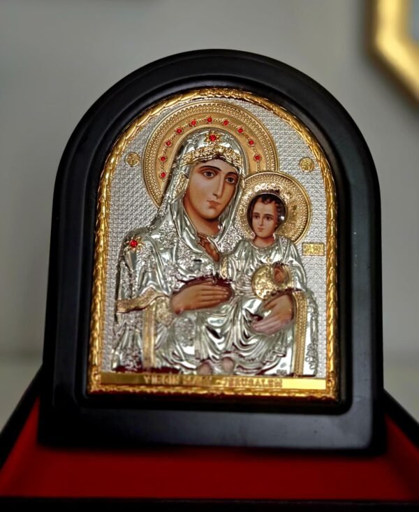 Virgin of Jerusalem Plaque 7.5 x 6.5 inches