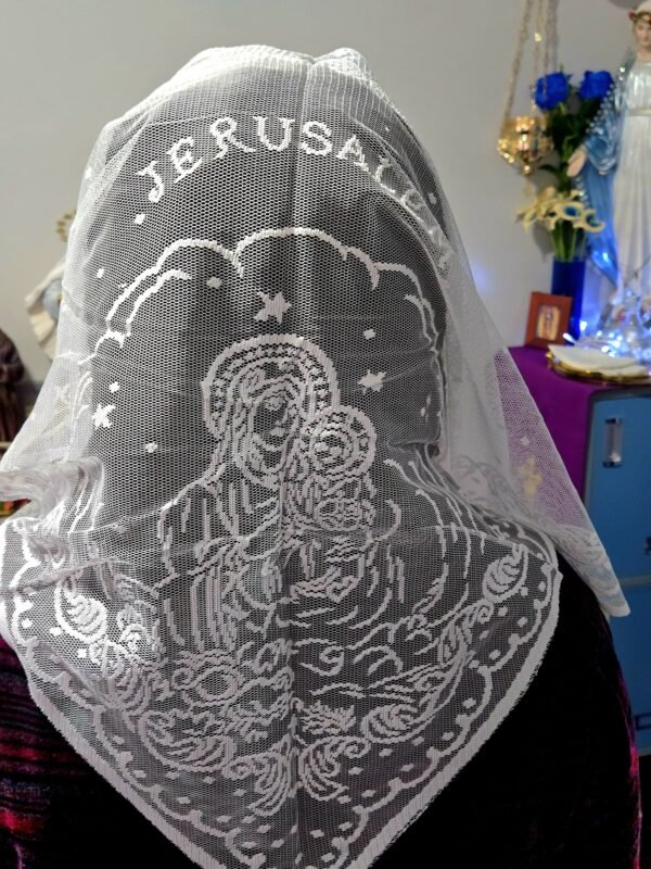 White Virgin/Jesus mass veil