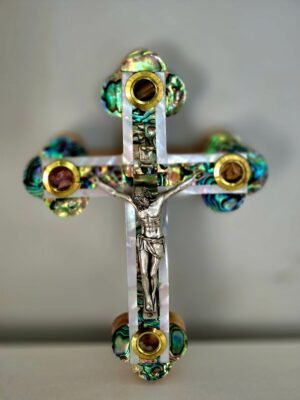 Mother of pearl Jerusalem Crucifix