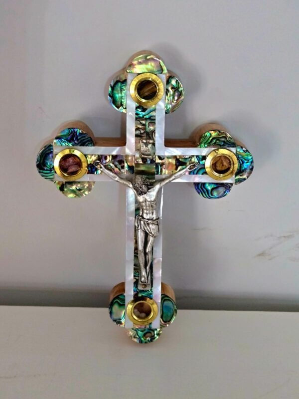 ATM cross 2 Mother of pearl Jerusalem Crucifix